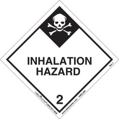 POISON Hazmat Label Labelmaster Poison Hazard Labels - 4x4 Inch, PVC ...
