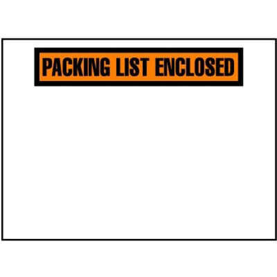 Clear Orange USA Packing List Enclosed Envelopes 4.5 x 5.5 inch 1000 Pack Self Adhesive Shipping Envelope Pouch 