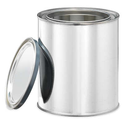 Set of 6x 1 Pint Empty Metal paint cans with lids Automotive Paint  Container FREE SHIPPING!